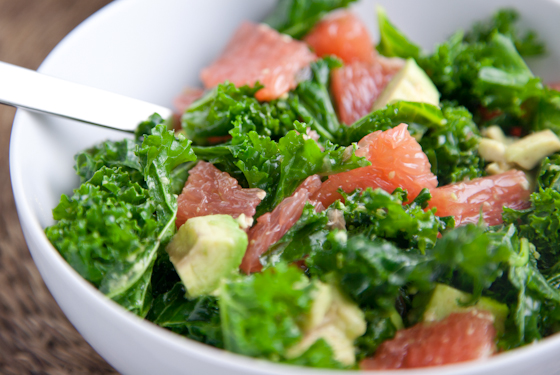 kale grapefruit salad