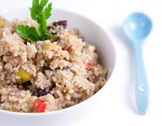 Roasted Red Pepper & Olive Quinoa Salad