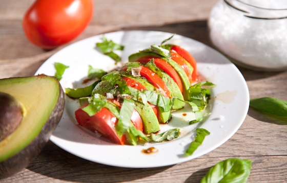 Vegan Caprese Salad with Avocado