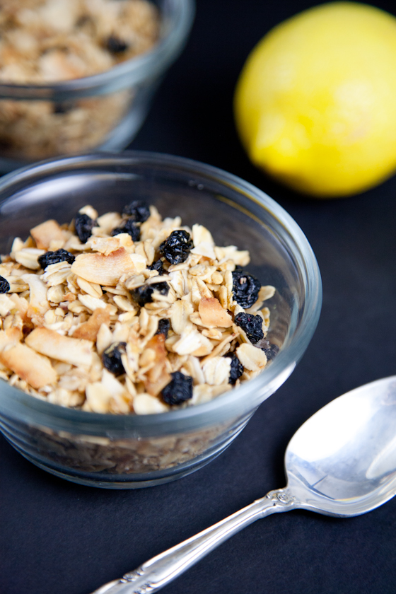 Lemon Blueberry Coconut Granola