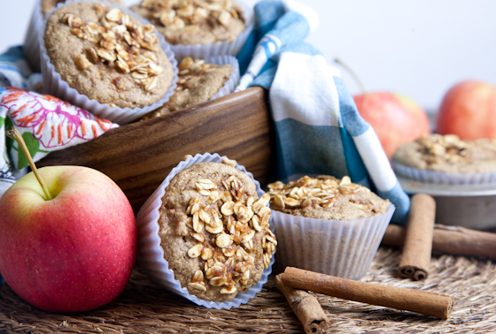 Oil-Free Apple Cinnamon Muffins