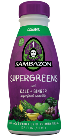 Sambazon Supergreens Kale Ginger Smoothie