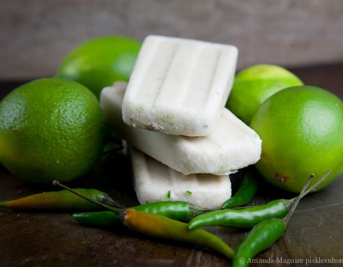 Coconut Lime Chili Popsicles
