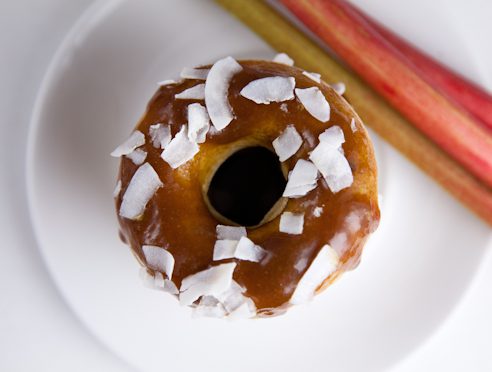 GF Rhubarb Donuts