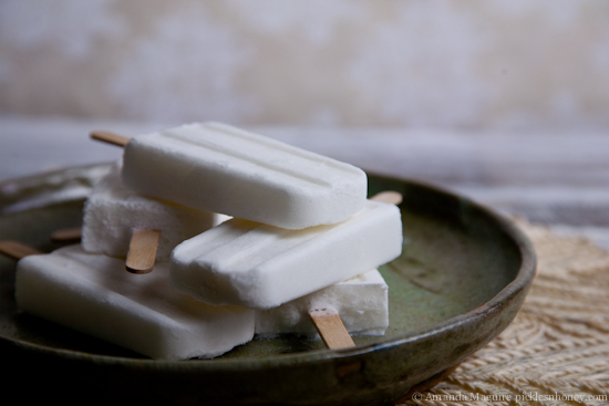 3-Ingredient Coconut Water Popsicles! Vegan, No Added Sugar & Gluten-Free | picklesnhoney.com #coconut #coconutwater #popsicles #dessert #snack #vegan #sugarfree #glutenfree #recipe