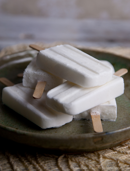 3-Ingredient Coconut Water Popsicles! Vegan, No Added Sugar & Gluten-Free | picklesnhoney.com #coconut #coconutwater #popsicles #dessert #snack #vegan #sugarfree #glutenfree #recipe