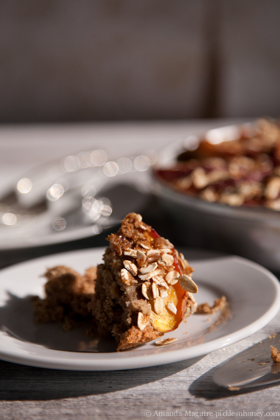 Vegan Nectarine-Topped Oatmeal Cake 3