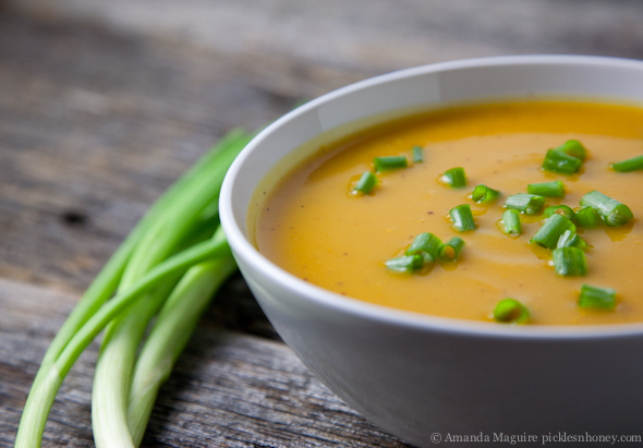 Smokey Butternut Squash Soup (Vegan) // picklesnhoney.com