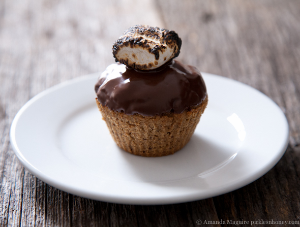 Vegan & Gluten-Free S'mores Cupcake