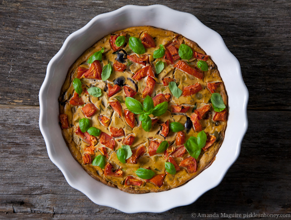 Vegan Frittata Puttanesca