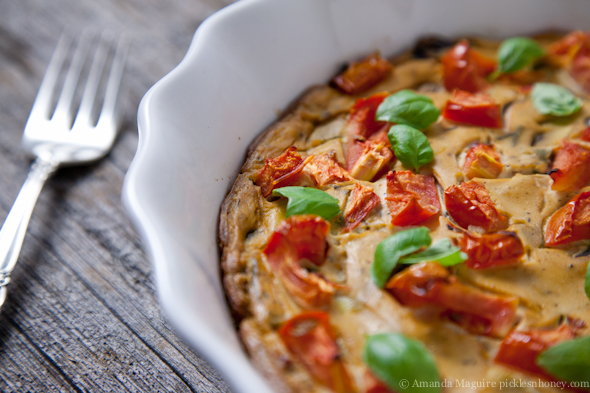 Vegan & Gluten-Free Frittata Puttanesca