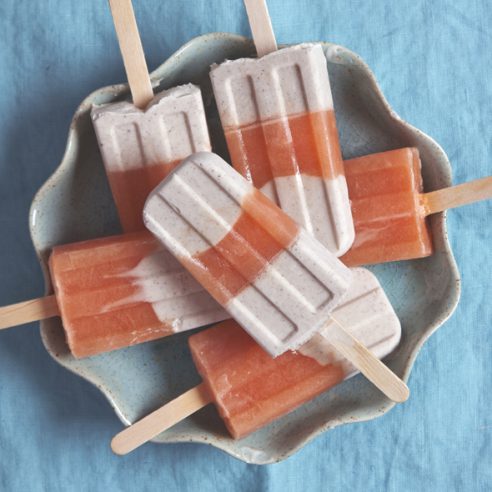 Pink Grapefruit Vanilla Bean Creamsicles (Vegan) | picklesnhoney.com