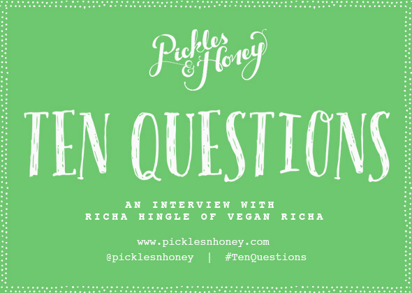 10 Questions: An Interview with Richa Hingle of Vegan Richa | picklesnhoney.com #tenquestions