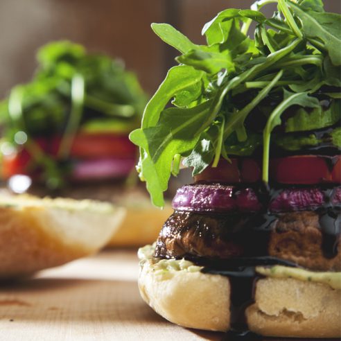 Easy Portobello Mushroom Burgers (Vegan) | picklesnhoney.com