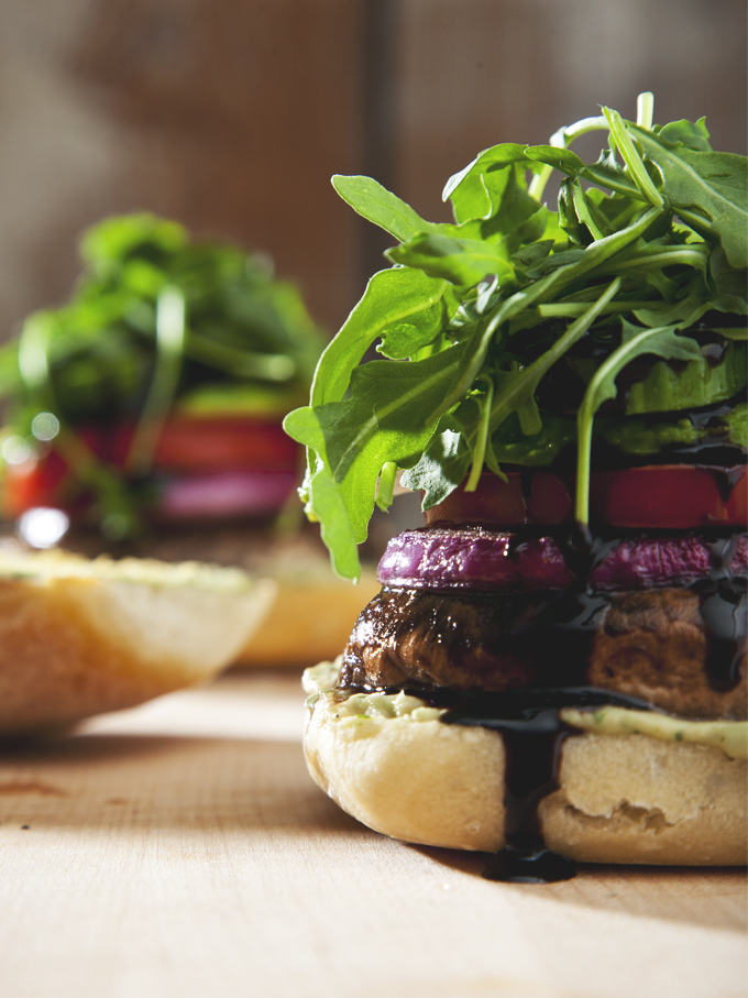 Easy Portobello Mushroom Burgers (Vegan) | picklesnhoney.com