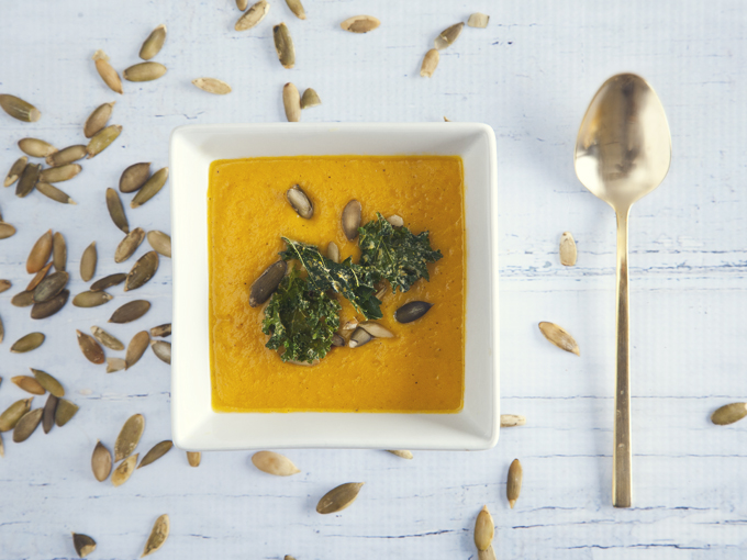 EASY Freezer-Friendly Pumpkin Soup! (Vegan & Gluten-Free) | picklesnhoney.com #vegan #pumpkin #soup #recipe #freezer