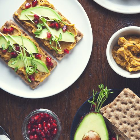 Healthy Butternut Squash and White Bean Tartines (Vegan) | picklesnhoney.com