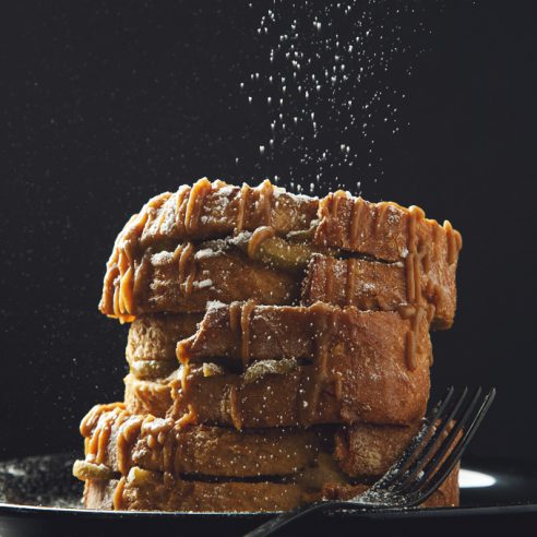 Caramel Apple-Stuffed French Toast (Vegan & Nut-Free) | picklesnhoney.com