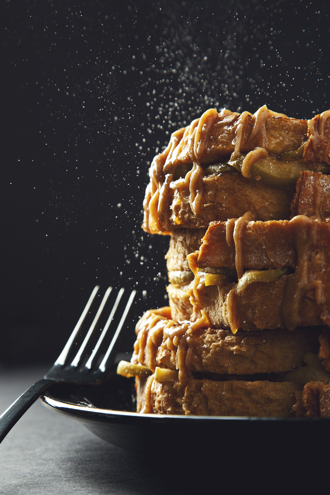 Caramel Apple-Stuffed French Toast (Vegan & Nut-Free) | picklesnhoney.com