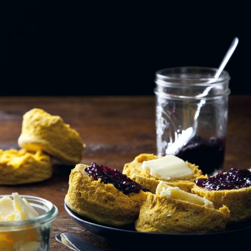 Simple Vegan Sweet Potato Biscuits | picklesnhoney.com