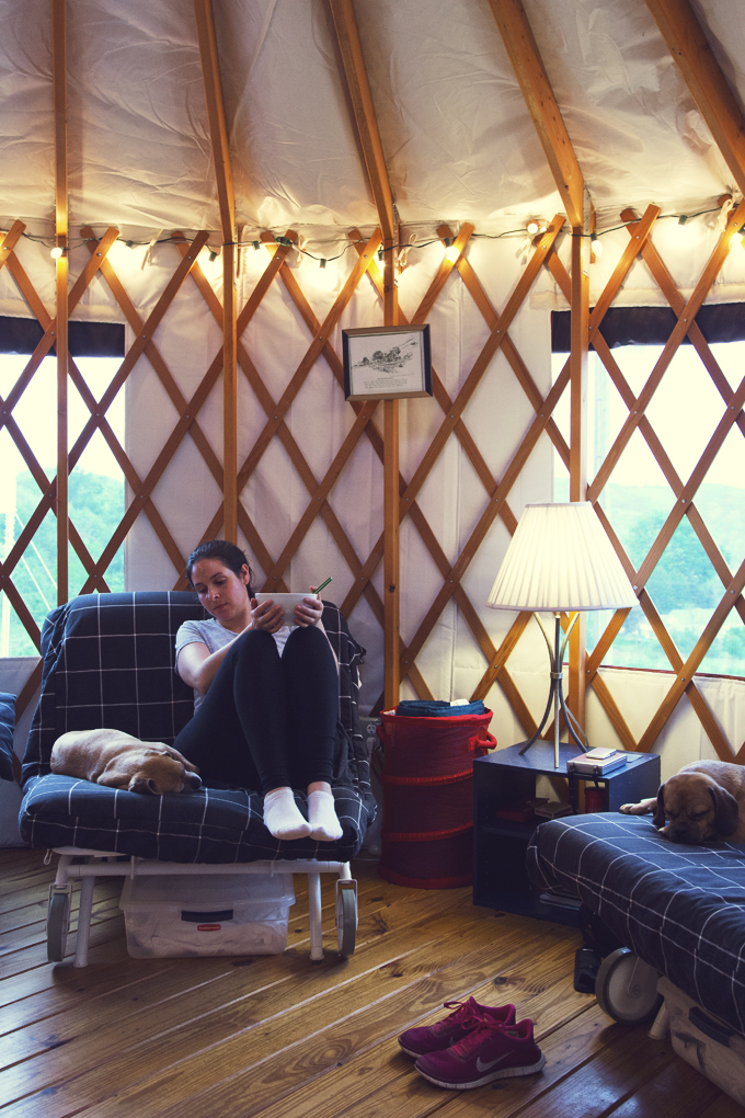 #PHroadtrip Week 2: Yurt in Waterville, NY | picklesnhoney.com