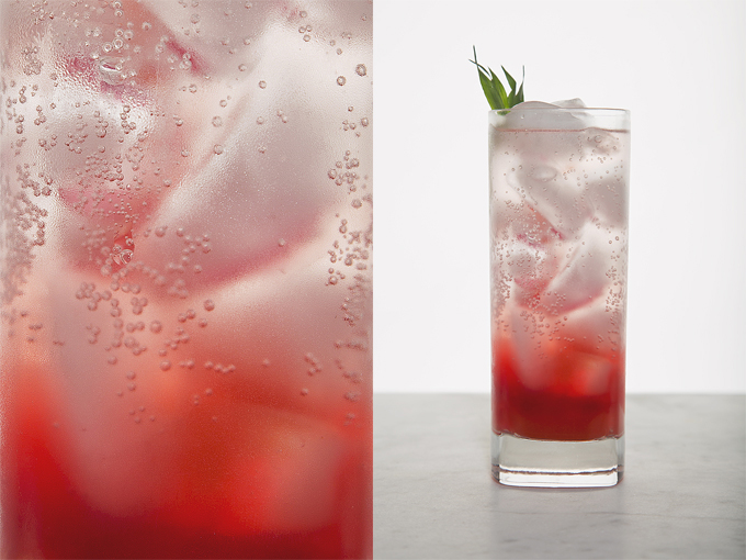 Strawberry Tarragon Shrub Sodas | picklesnhoney.com #recipe #soda #cocktail #drink