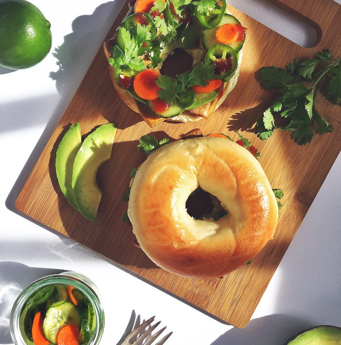 Tofu Banh Mi Breakfast Sandwich | picklesnhoney.com #vegan #recipe #banhmi #sandwich #breakfast