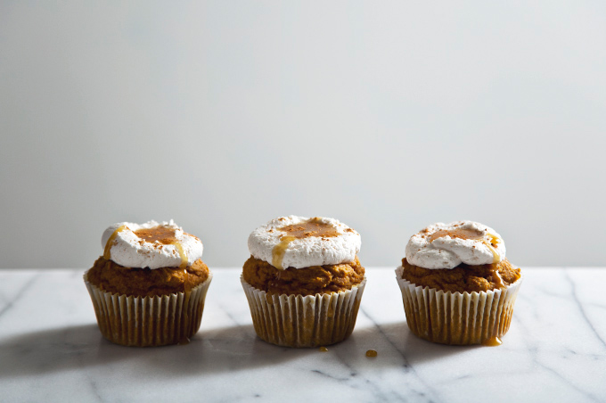 Pumpkin Muffins with Honey Coconut Whipped Cream | picklesnhoney.com #eggfree #dairyfree #pumpkin #muffins #recipe