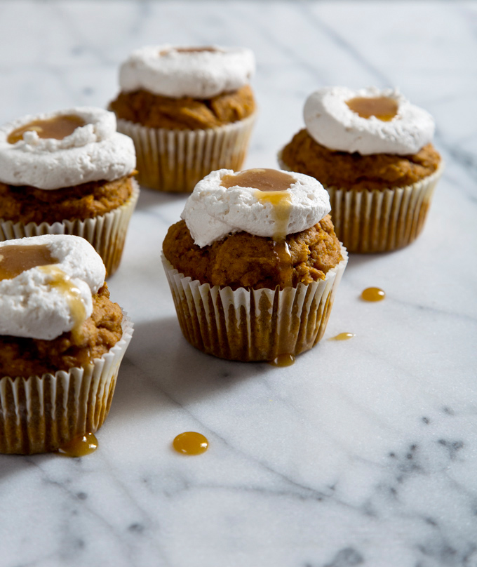 Pumpkin Muffins with Honey Coconut Whipped Cream | picklesnhoney.com #eggfree #dairyfree #pumpkin #muffins #recipe