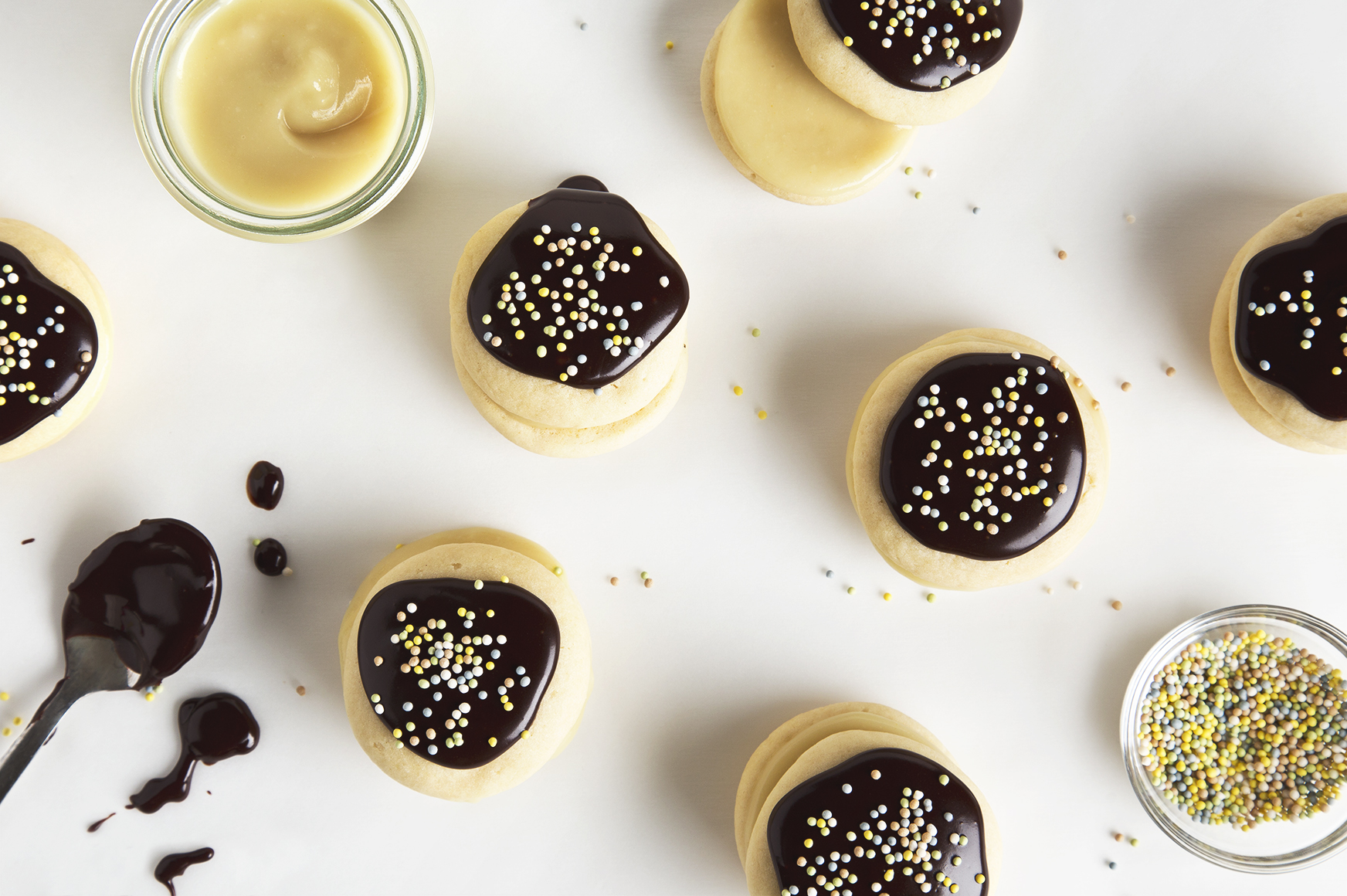 Vegan Boston Cream Pie Cookies | picklesnhoney.com #vegan #cookies #recipe
