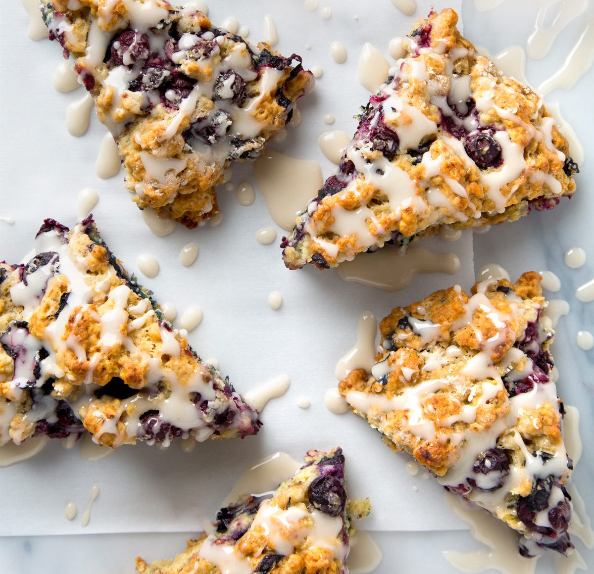 10-Ingredient Vegan Blueberry Scones! A great beginner recipe because they are so EASY. | picklesnhoney.com #vegan #blueberry #scones #recipe #breakfast #brunch