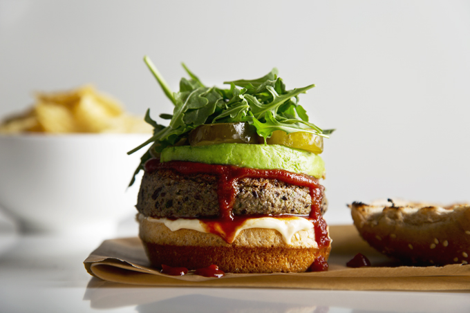 15-Minutt Vegan Svart Bønne Burgere(Glutenfri Høy Protein!) / picklesnhoney.com # vegan #glutenfree # blackbean # burger # lunch # dinner # recipe 