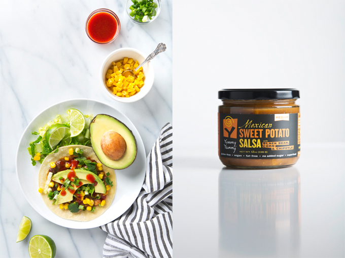 Vegan Tostadas with Sweet Potato Salsa | picklesnhoney.com #vegan #tostadas #recipe #sweetpotato