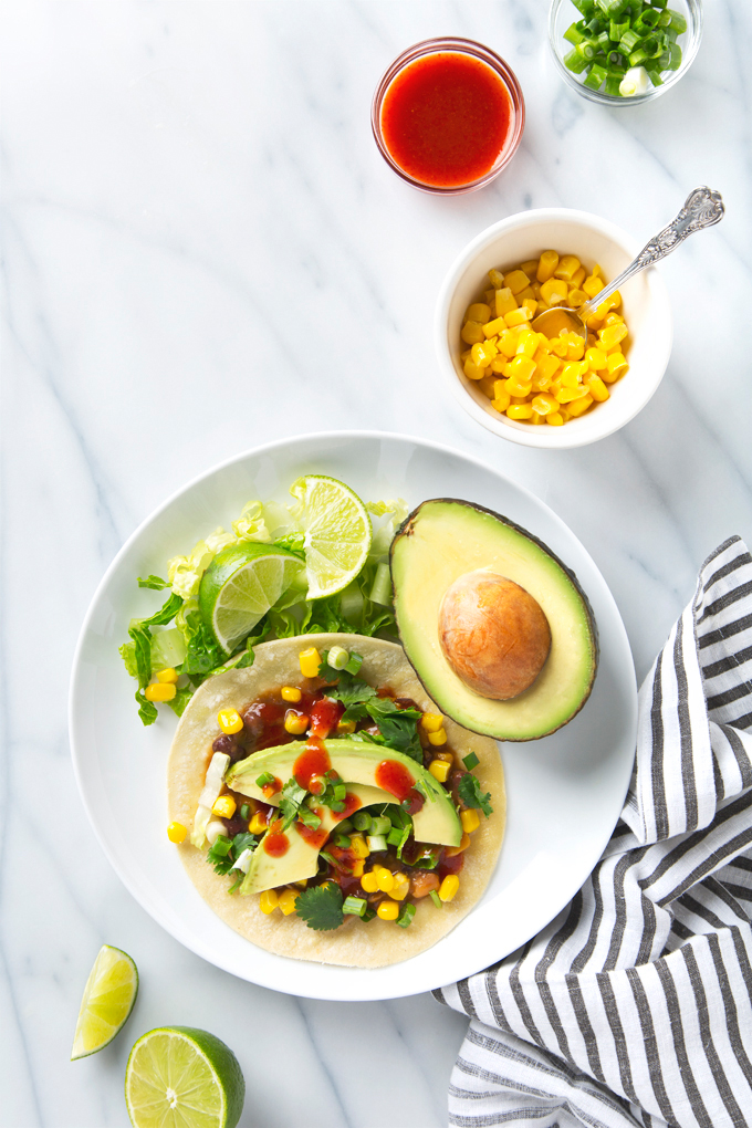 Vegan Tostadas with Sweet Potato Salsa | picklesnhoney.com #vegan #tostadas #recipe #sweetpotato