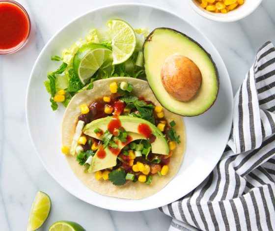 Vegan Tostadas with Sweet Potato Salsa | picklesnhoney.com #vegan #tostadas #recipe #sweetpotato