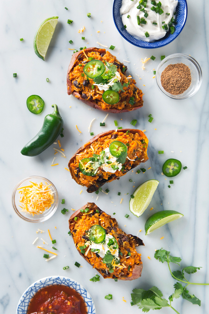 Twice Baked Sweet Potatoes | picklesnhoney.com #vegan #sweetpotatoes #glutenfree #recipe #lunch #dinner